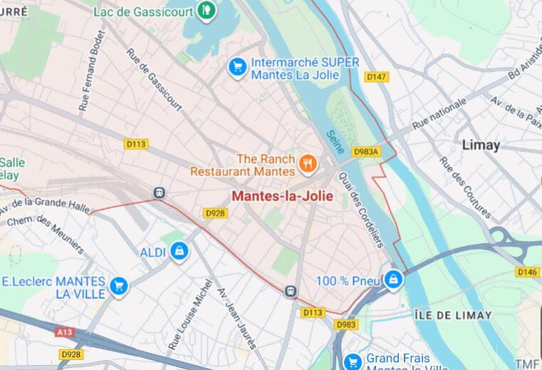 Carte Mantes-la-Jolie