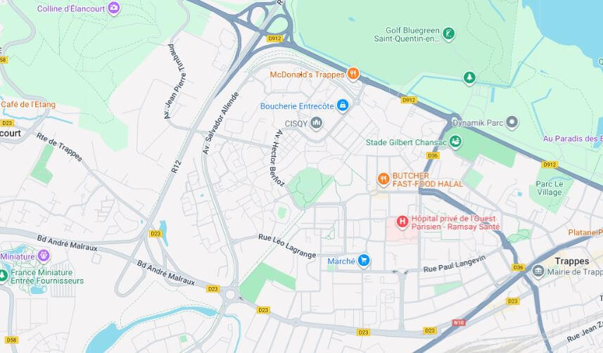 Carte Saint-Quentin en Yvelines