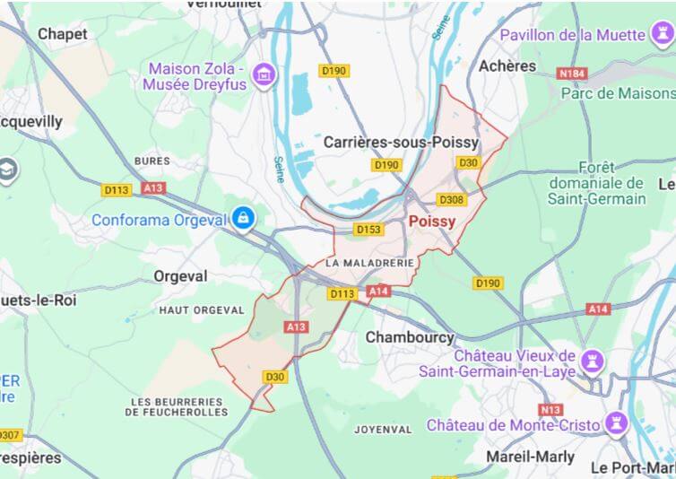 Carte de Poissy