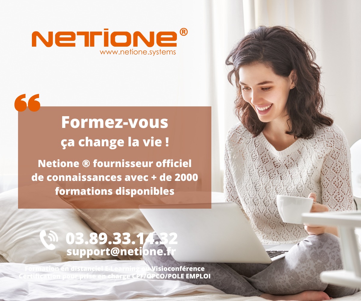Netione fournisseur officiel de connaissances avec plus de 2000 formations disponibles - OPCO CPF
