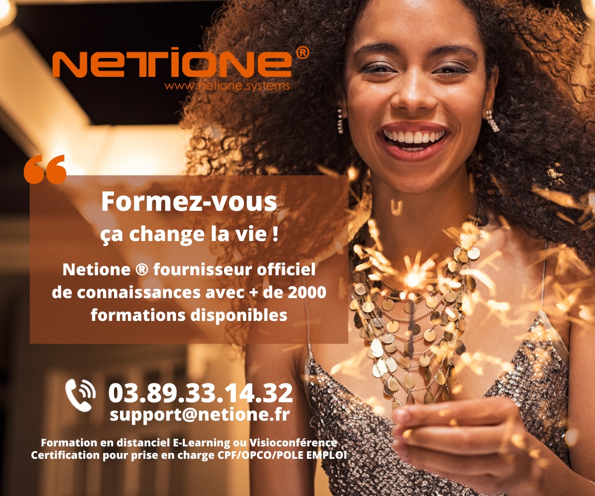 Netione partenaire de la formation avec Pôle Emploi, les OPCOs et le CPF